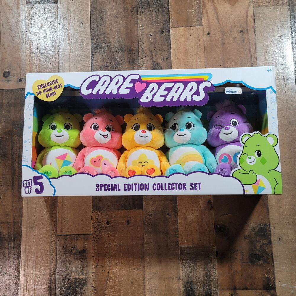 NEW 2021 Care Bears 5 pack Special Edition Collector’s Set WalMart Exclusive
